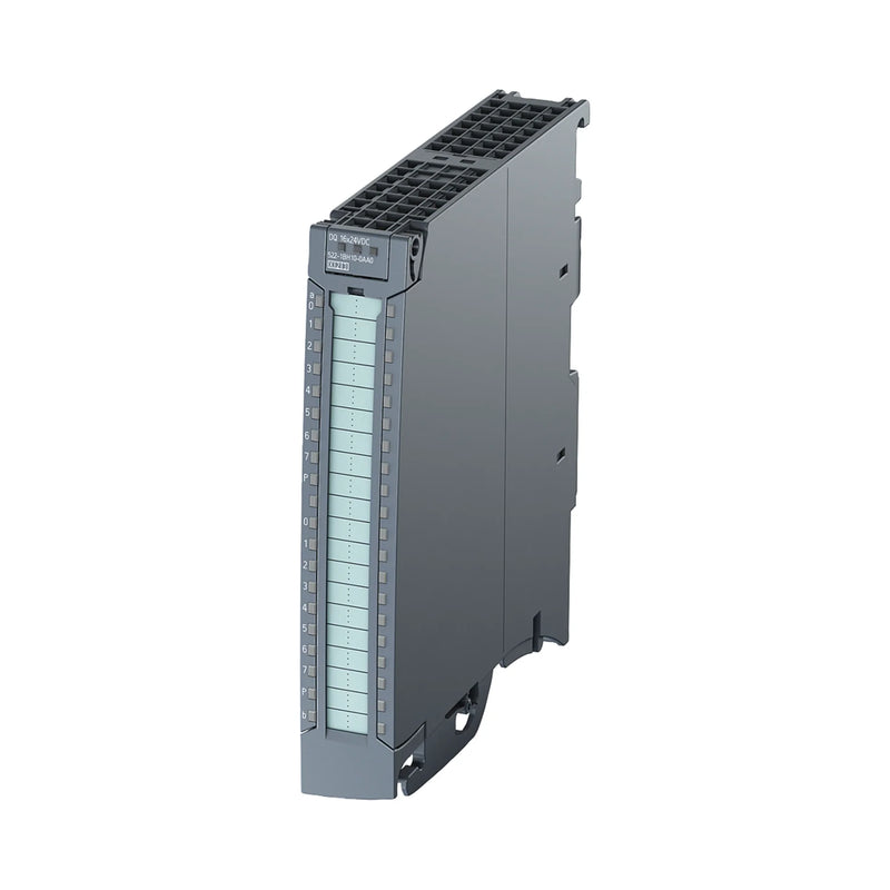 Siemens 6ES7522-1BH10-0AA0, digital output module for SIMATIC S7-1500, 16 outputs, 24V DC, industrial automation.