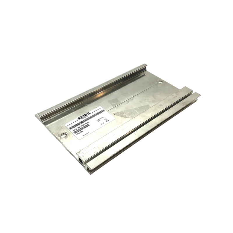 Mounting rail Siemens 6ES7590-1AC40-0AA0 for SIMATIC S7-1500, 245 mm, enhanced safety with grounding.