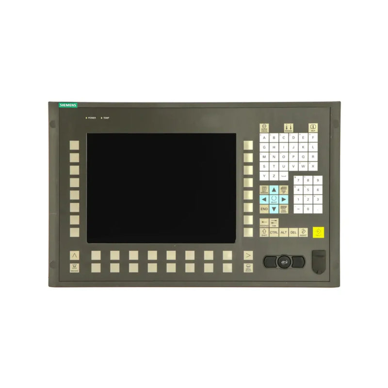 Siemens 6FC5203-0AF02-0AA1, 15-inch CNC operator panel with touchscreen for precise machine control.