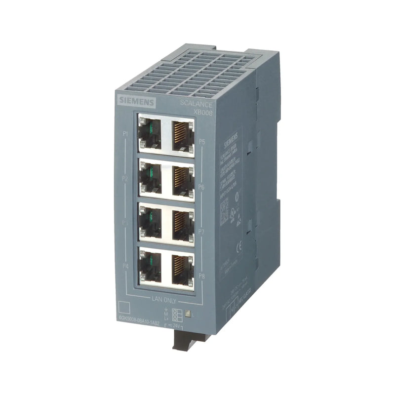 Siemens gateway 6GK5008-0BA10-1AB2 for industrial network connectivity.