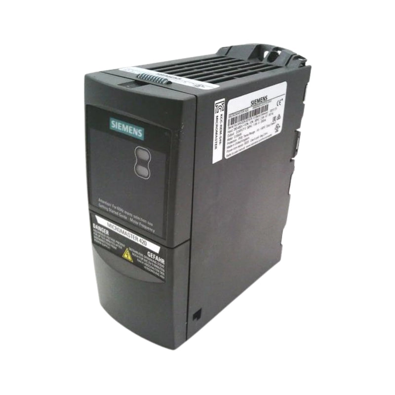 Siemens 6SE6420-2UC17-5AA1 frequency inverter, 7.5 HP, 460 V from MICROMASTER 420 series