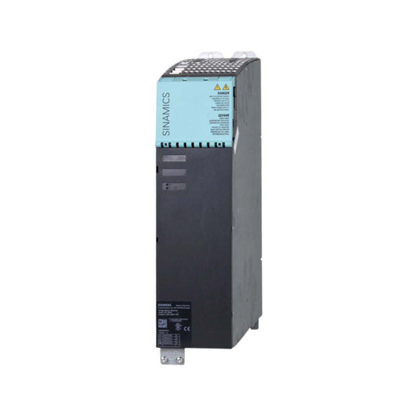 Siemens SINAMICS S120 double motor module, 30 A output, 600 V DC, efficient for precision dual-axis motor control.
