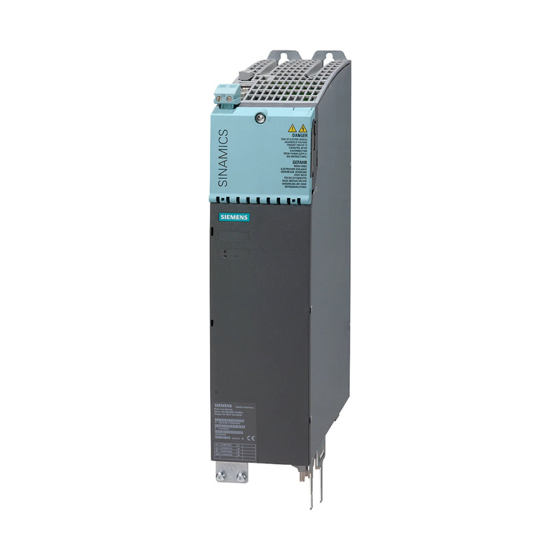High-performance Siemens motor module, air-cooled, 45kW, 3AC 400V, ideal for dynamic multi-axis drive uses.