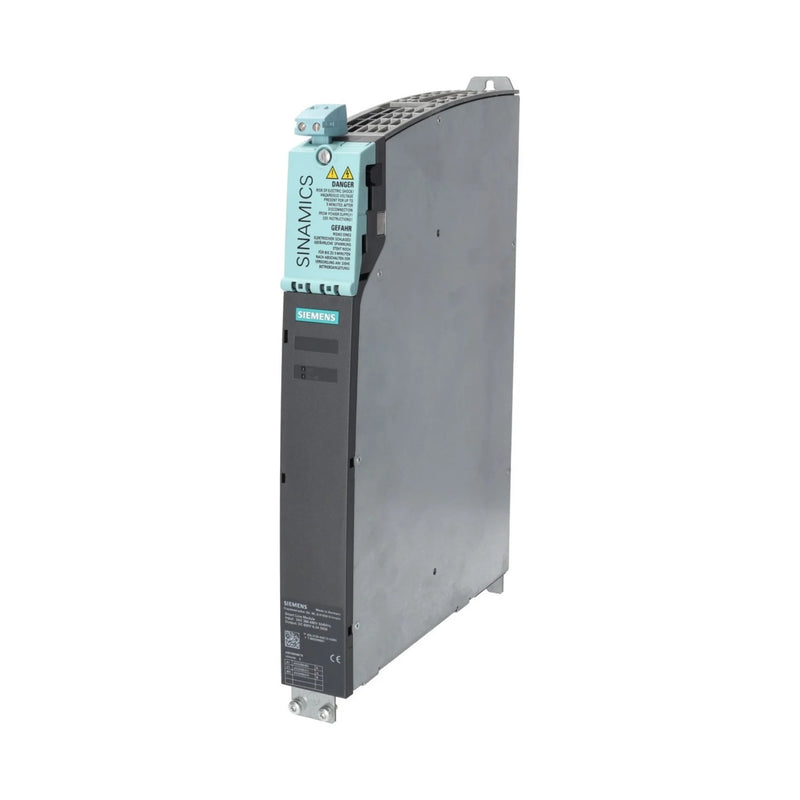 Efficient Siemens 6SL3130-6AE15-0AB0 37 kW line module with regenerative braking and compact, modular design.