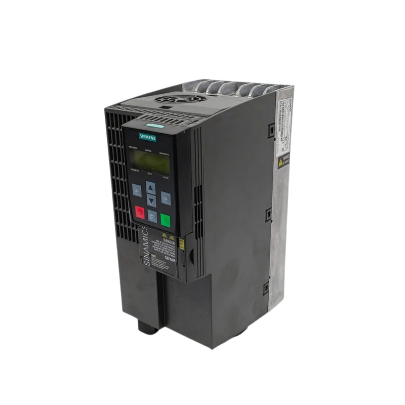 Siemens 6SL3210-1KE23-2UP1, 132 kW, 400 V, SINAMICS S120 chassis for industrial automation.