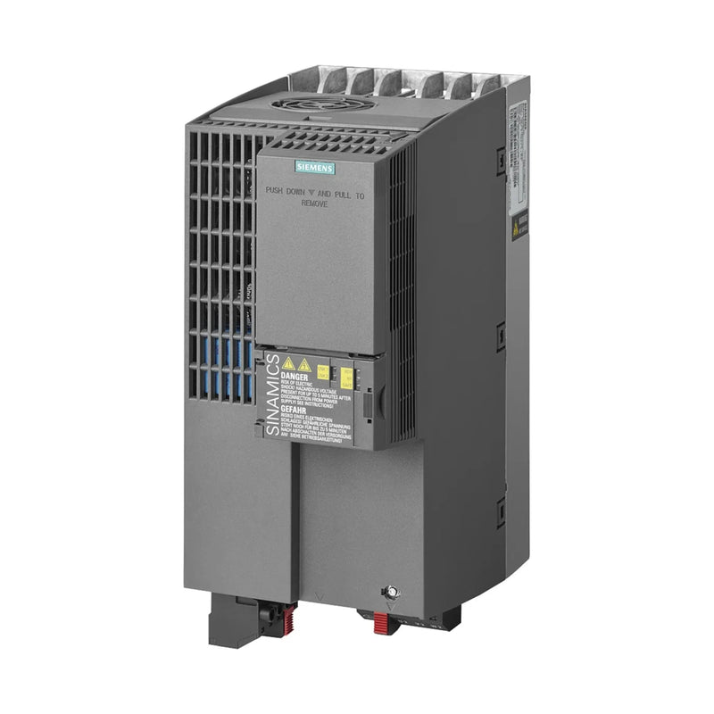 Siemens 6SL3210-1KE23-8UF1 drive for 500V systems, 18.5 kW with PROFIBUS and safety features.