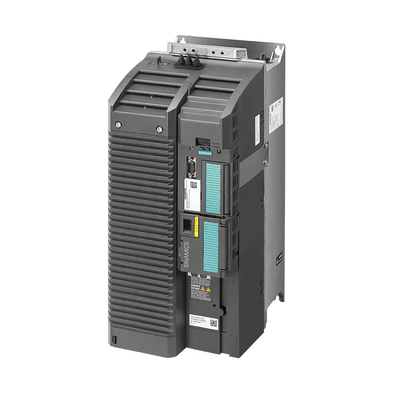 Siemens drive model 6SL3210-1KE24-4AF1, 7.5 kW, 400 V for pumps, fans, HVAC applications.