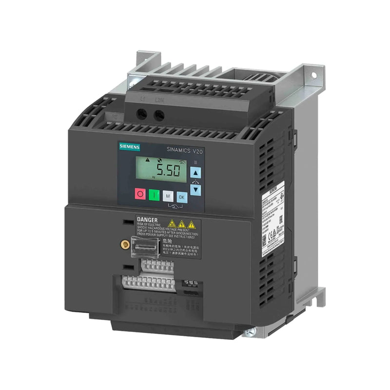 Siemens 6SL3210-5BB22-2UV1 inverter, 2.2 kW, 220 V, for industrial automation.