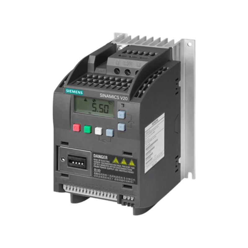 Siemens 6SL3210-5BE13-7UV0 converter, 37kW, IP20, features EMC filter, brake chopper for optimal pump and fan operations.