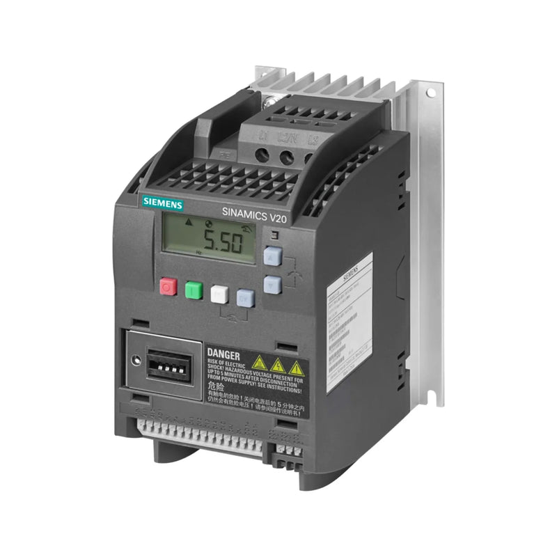 Siemens 6SL3210-5BE17-5CV0 SINAMICS G120 PM240-2 with braking, for efficient industrial motor applications.