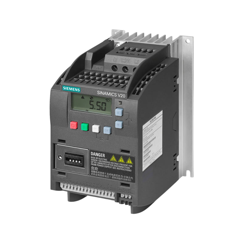 Siemens SINAMICS G120 PM250 module with energy recovery for motor control.