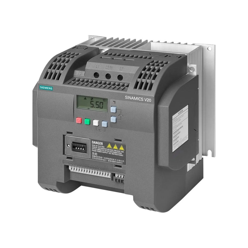 Siemens 6SL3210-5BE25-5CV0 55kW PM250 module with energy-saving regenerative braking for industrial efficiency.