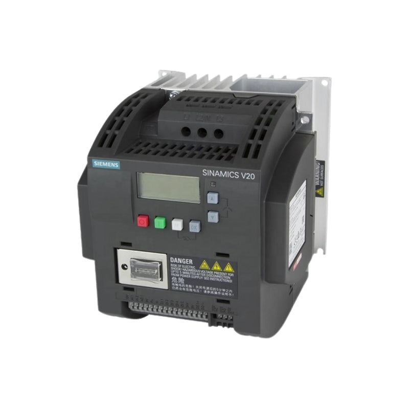 Industrial Siemens 6SL3210-5BE32-2UV0 G120 module, 75 A at 400 V, for precise motor control tasks.
