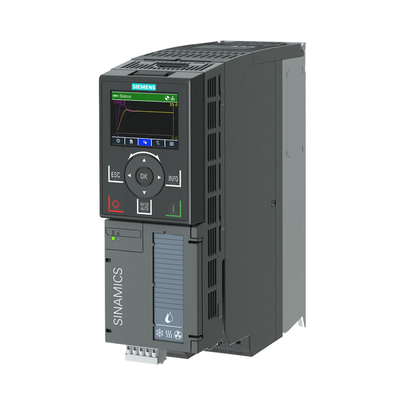 Siemens SINAMICS S120 booksize module, 200 A, designed for advanced motion control efficiency.