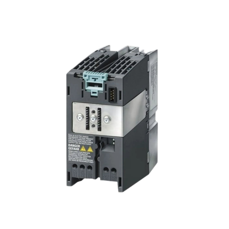 Siemens 6SL3224-0BE21-5UA0 module for SINAMICS G120, 15 kW output with integrated braking chopper capabilities.