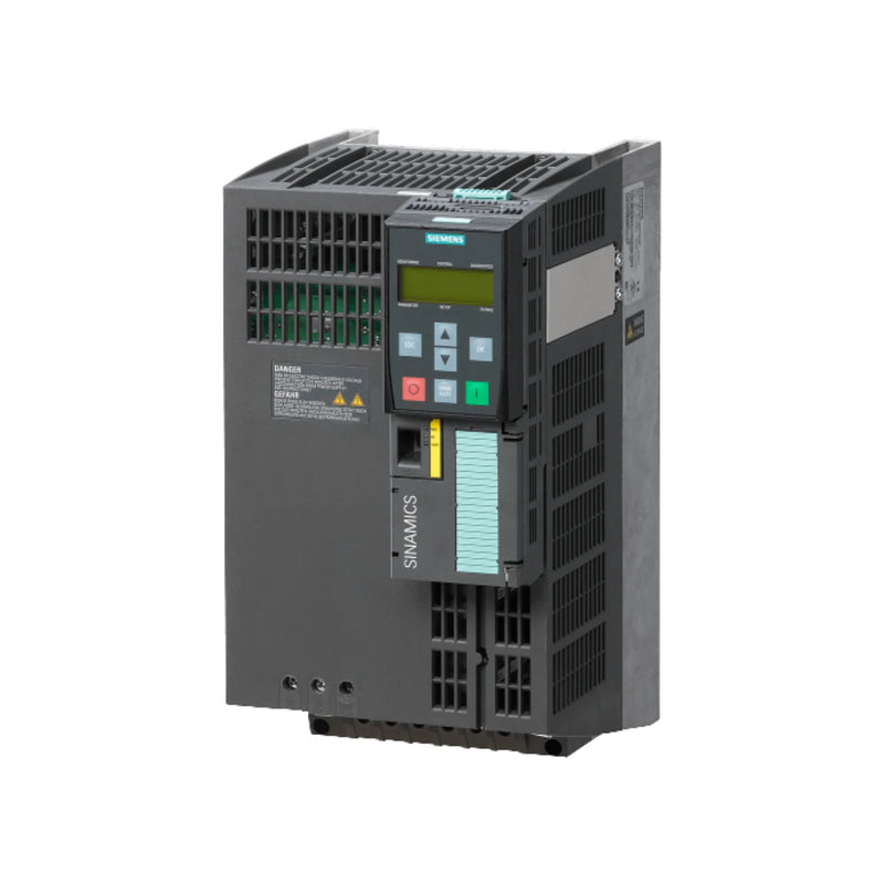 Siemens PM240-2 module, 5.5kW, 3AC 400V, SINAMICS G120, with integrated braking.