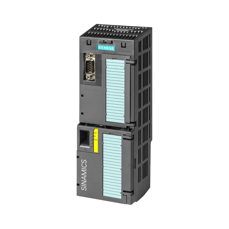 Siemens 6SL3246-0BA22-1FA0 dual motor module, SINAMICS S120 series, industrial motion control, 2x 24A, efficient operation.