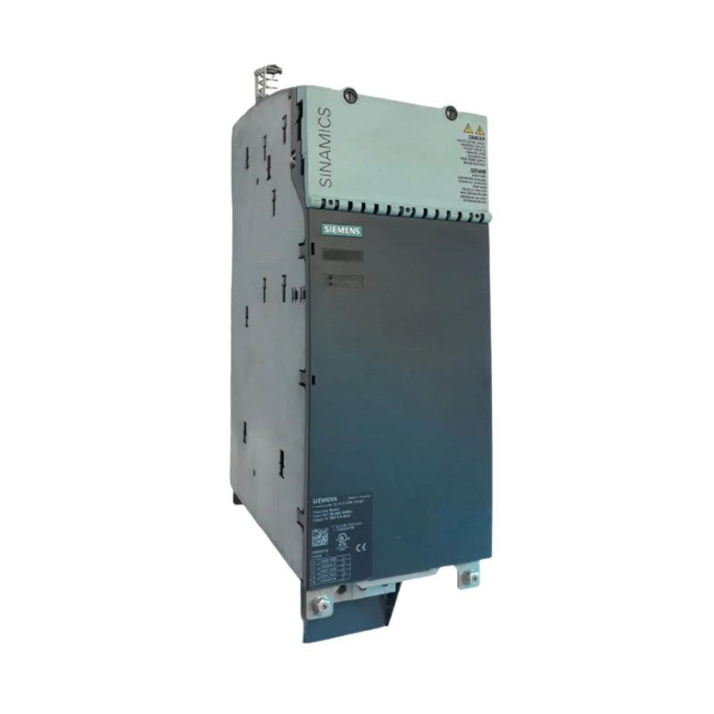 Siemens motor module, 24 kW, 3AC 400 V, air-cooled, for precise single-axis motor applications.
