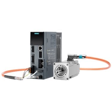 Industrial servo motor from Siemens, part 1FK2102-1AG10-0SA0, for motion control and automation systems