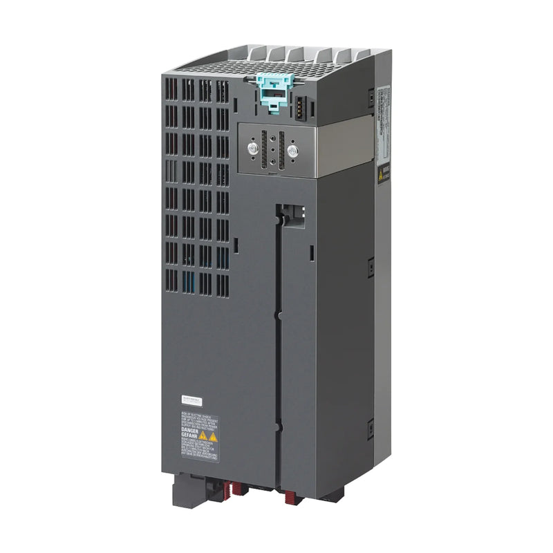 Siemens G120C drive, 15kW power, 400V, integrated filter, supports PROFINET, compact for automation.