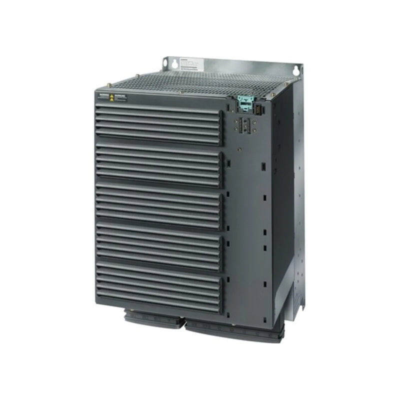 Siemens 90 kW PM240-2 module, ensuring efficient motor control in high-demand industrial settings, SINAMICS G120 system.