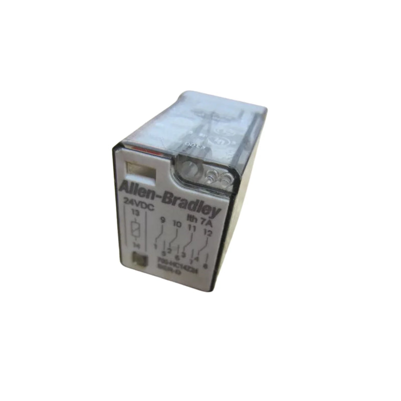 Allen-Bradley 700-HC14Z24 relay, 4PDT, 24V DC coil, suitable for industrial automation with gold contacts.