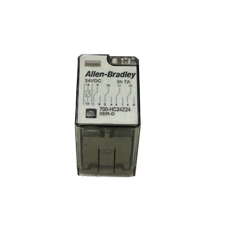 Allen-Bradley 700-HC24Z24 relay, 4PDT, silver contacts, 24V DC coil, industrial control, automation, reliable switching