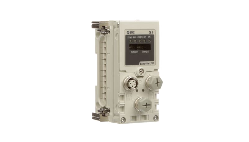 Industrial SMC device designed for efficient communication applications.