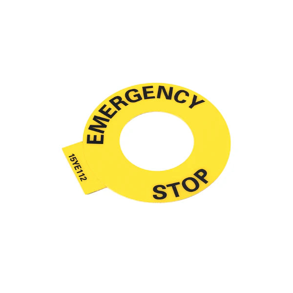 Allen-Bradley 800F-15YE112 yellow push button, ideal for industrial control panels and emergency stops.