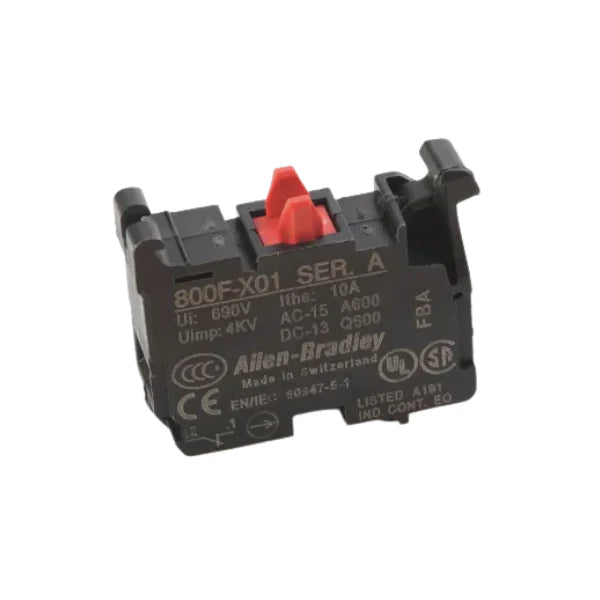 Allen-Bradley 800F-X01 Pushbutton Operator suitable for industrial controls, robust, easy installation, long-lasting performance