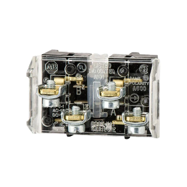 Allen-Bradley 800T-XA1 Shallow Block with 1 N.C. and 1 N.O. contacts for industrial control systems.