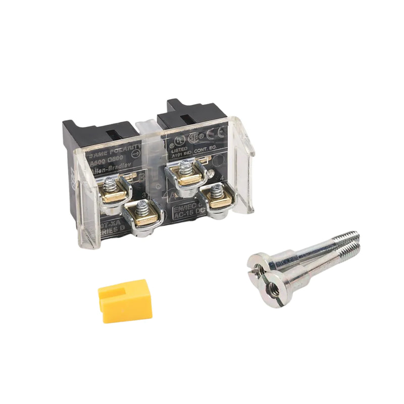 Allen-Bradley 800T-XA7 contact block, 600V, N.C.L.B. and N.C. contacts, industrial use, durable design