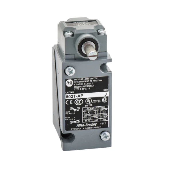 Durable Allen-Bradley 802T-AP switch, ideal for industrial control, with a reliable actuator and sturdy design.