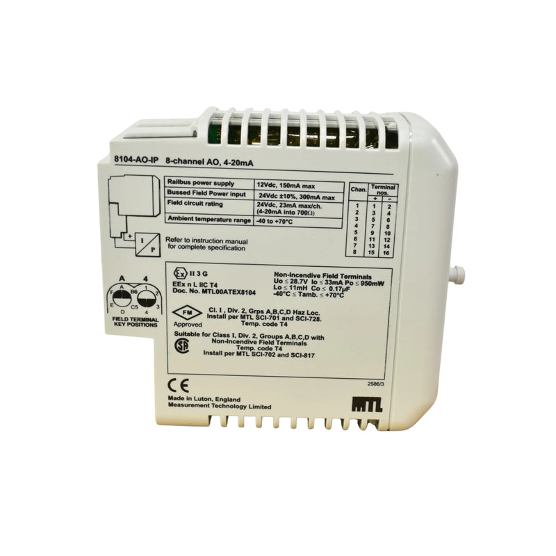 GE 8104-AO-IP industrial automation component by GE Fanuc (Emerson)