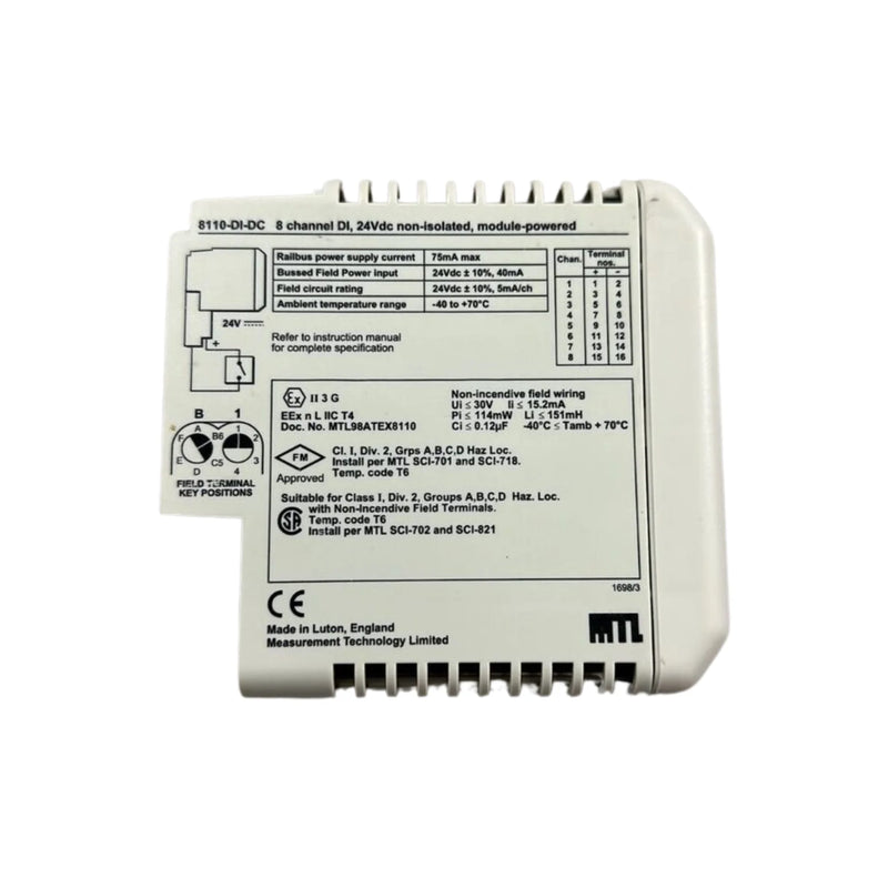 GE 8110-DI-DC industrial automation component by GE Fanuc (Emerson)