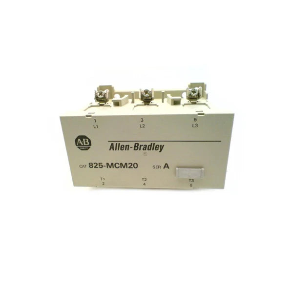 Allen-Bradley 825-MCM20 for precise three-phase current monitoring in harsh industrial environments.