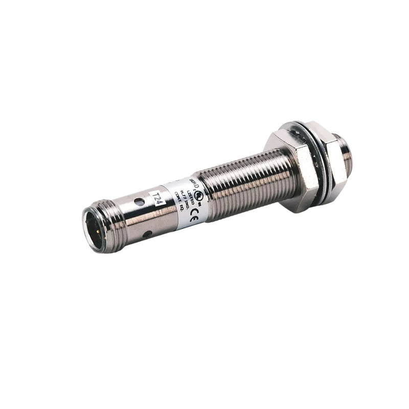 Allen-Bradley 872C-M8NP18-D4 proximity sensor with robust nickel housing and extended 8mm detection range