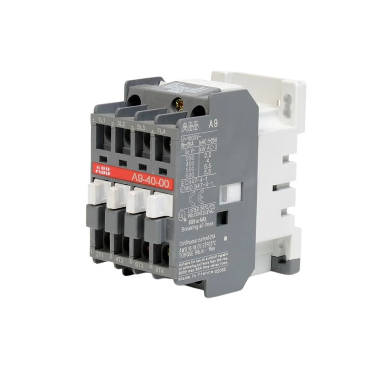 ABB A9-40-00 4-pole contactor offering compact, reliable and durable performance for industrial applications