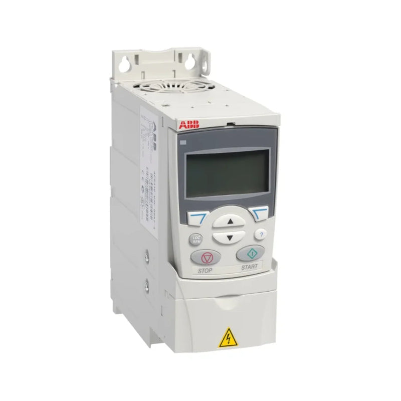 Compact ABB ACS310 drive: 1.5 kW, 4.5 A for optimized control in industrial and HVAC fan and pump setups.