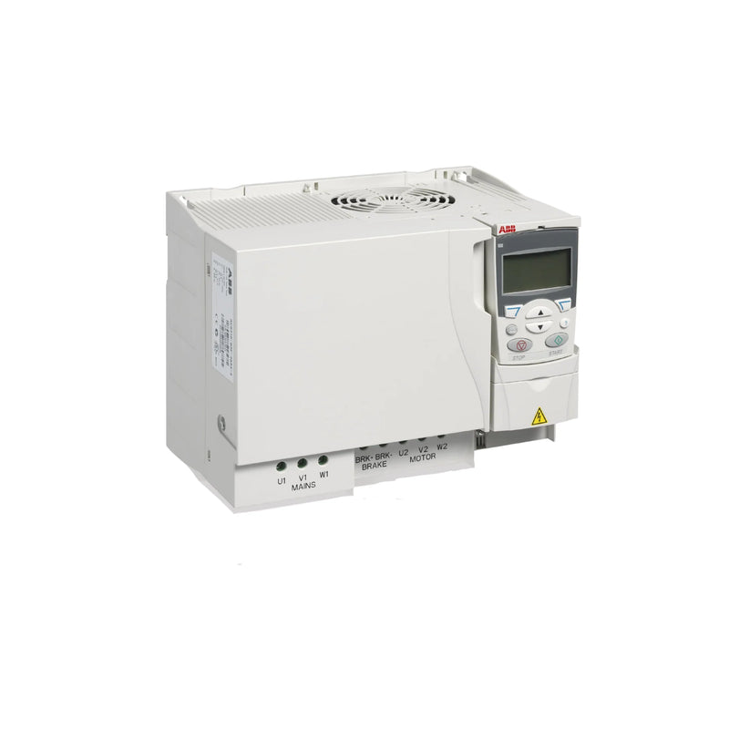 Efficient 22 kW ABB VFD for precise HVAC and pump control, ideal for industrial and building automation, IP20 rated.