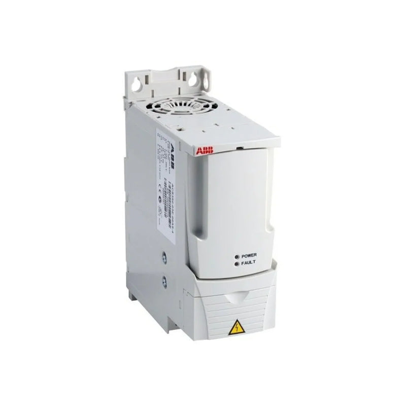 ABB ACS355-03E-08A8-4, 5.5 HP, 480 V VFD, motor control for pumps, conveyors, fans, with IP20 enclosure.