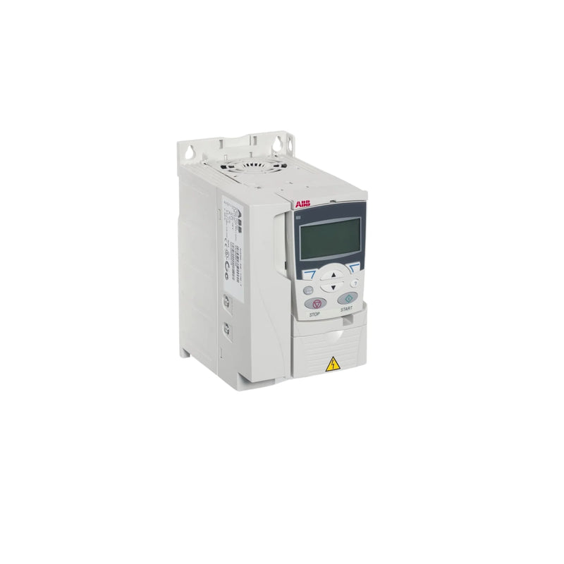 Compact ABB ACS355-03U-07A5-2 VFD, 7.5 A, 240 V, 3-phase, ideal for industrial motor control tasks.