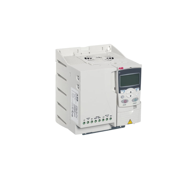 ABB ACS355-03U-09A8-2 VFD, 9.8 A, 3-phase, 240 V, motor drive for automation.