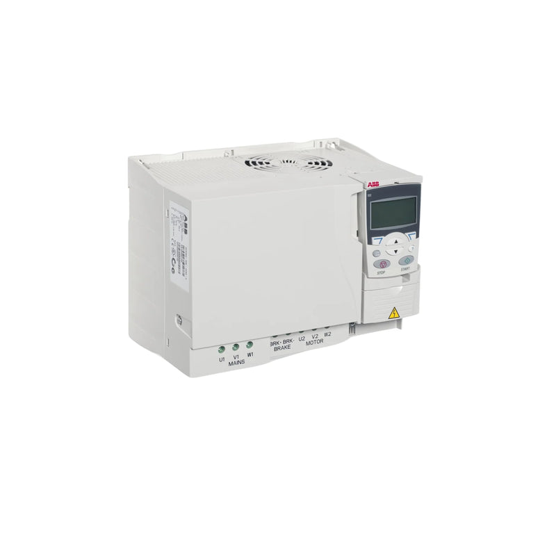 ABB 20 HP drive, 480 V, IP20, compact for automation and motor control.