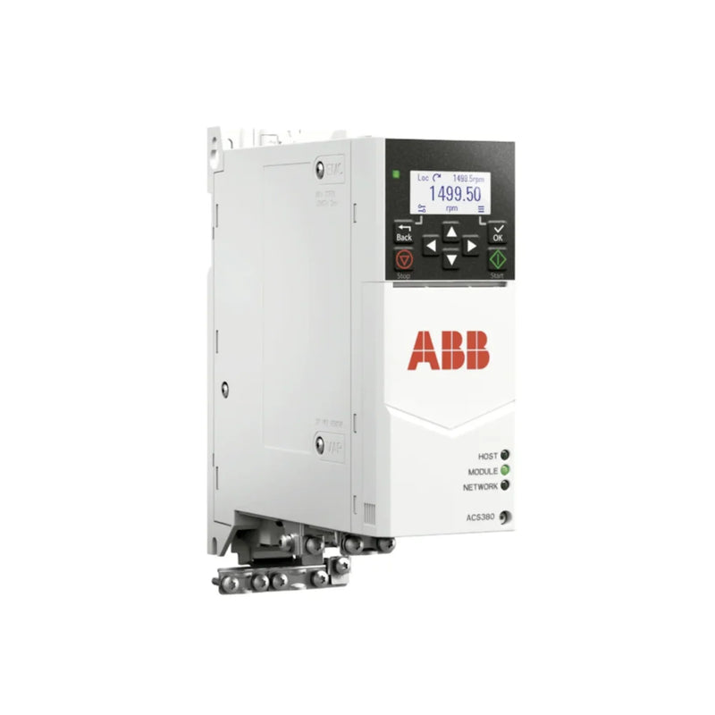 ABB ACS380 VFD offers compact design and precise motor management for diverse industrial applications.