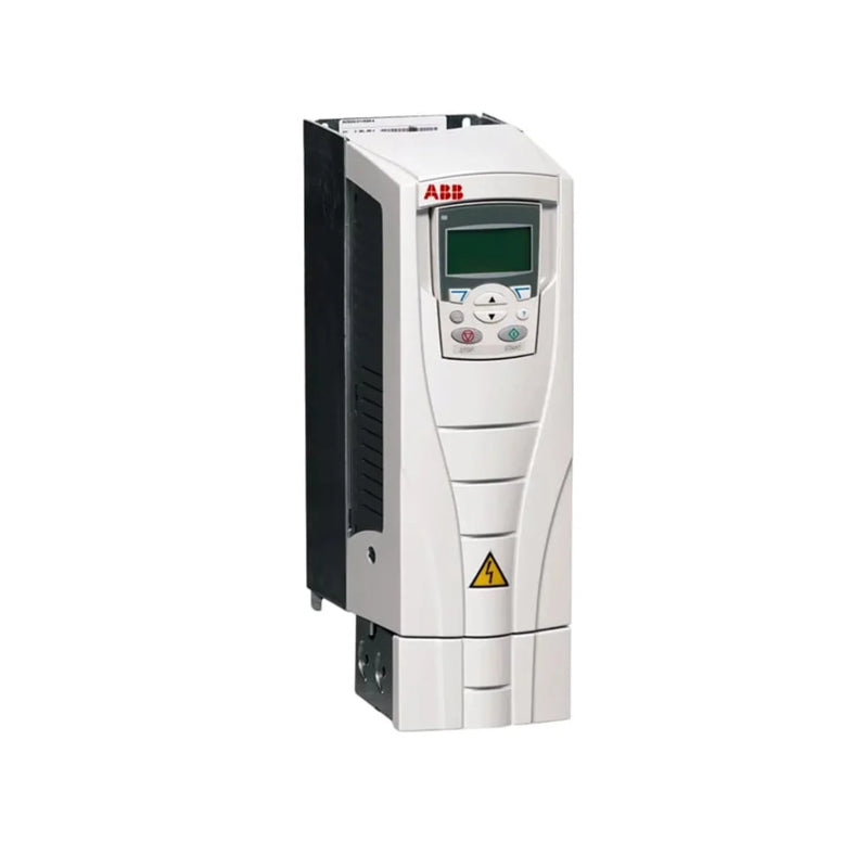 11 kW ABB wall-mount drive, IP21, for motor control in pump, fan, and conveyor systems in industrial settings.