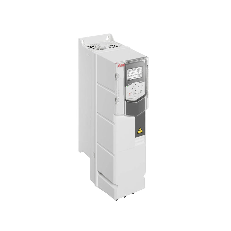 ABB 7.5 kW VFD, IP21, wall install, efficient motor control for diverse industrial automation environments.