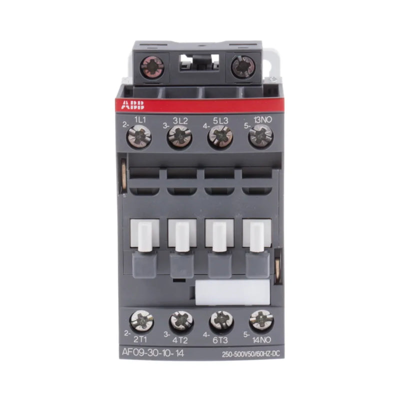 ABB AF09-30-10-14 contactor in use for industrial motor and power control systems.