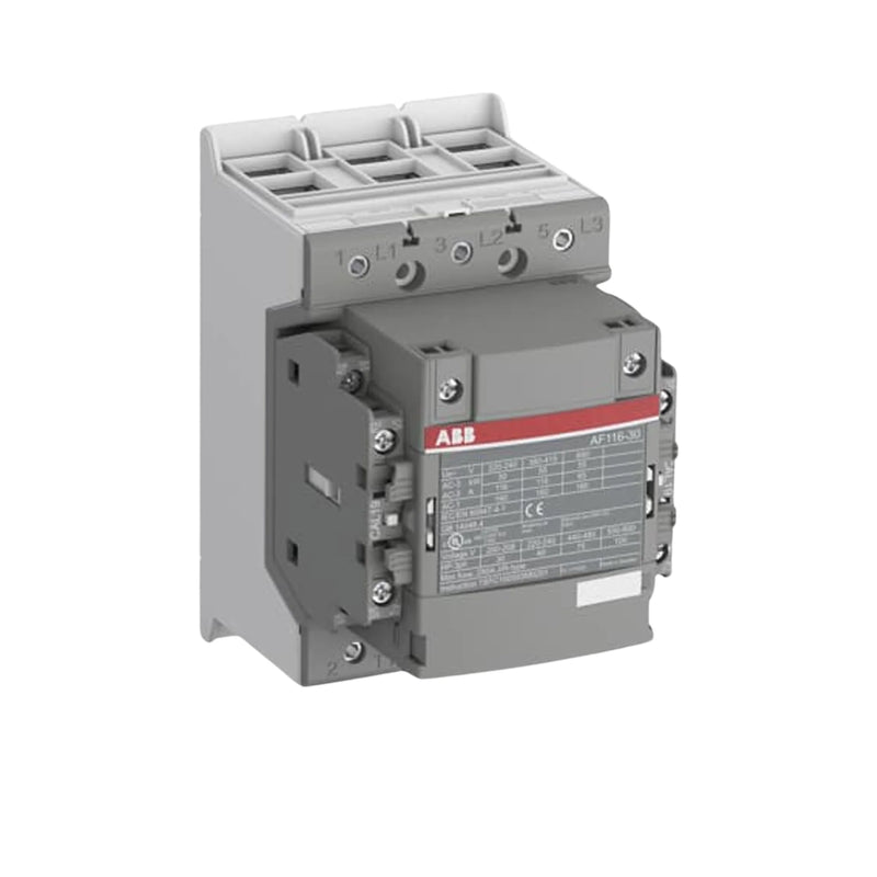 ABB AF116-30-22-13 high-performance contactor for industrial motor control and power switching applications.