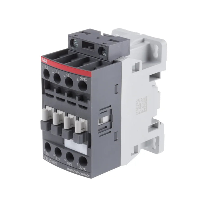 ABB AF16-30-01-11 3-phase contactor designed for efficient motor control and power switching applications.